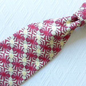 MC ESCHER spider art to wear red silk tie